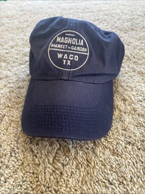 Magnolia Navy Cap with White Embroidered Logo